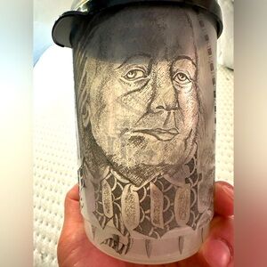 Coffee cup. 1/1 with Benjamin Franklin face and the SF bridge.